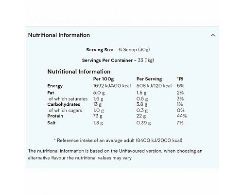 Vegan Blend Myprotein - 2500g Chocolate