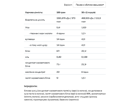 Whey Delicious - 700g Cookie with Whipped cream