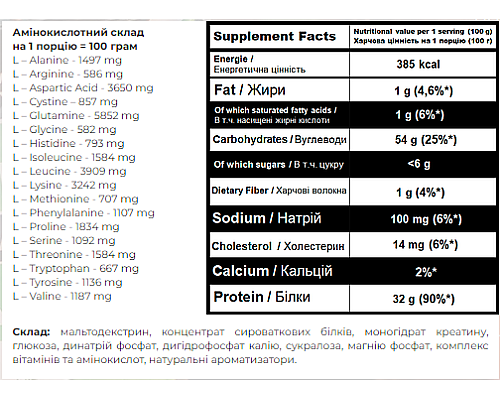 Super Mass Gainer Powerful Progress - 1000g Hazelnut