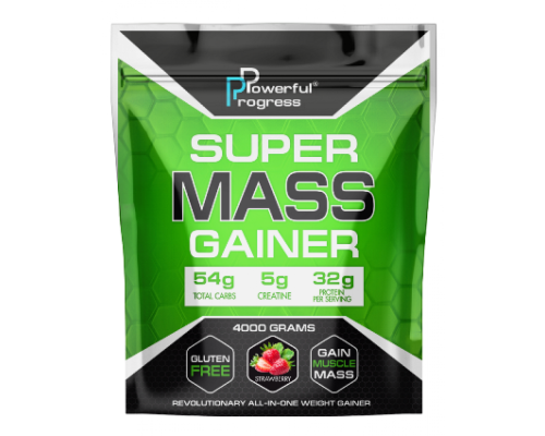 Super Mass Gainer - 4000g Strawberry Super Mass Gainer - 4000g Strawberry