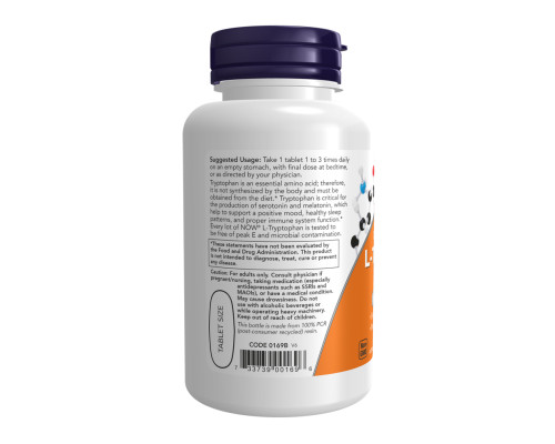 Триптофан L-Tryptophan Double Strength 1000мг - 60 таблеток Триптофан L-Tryptophan Double Strength 1000мг - 60 таблеток