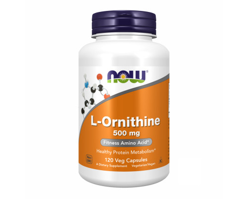 ORNITHINE 500mg Now Foods - 120 vcaps ORNITHINE 500mg Now Foods - 120 vcaps