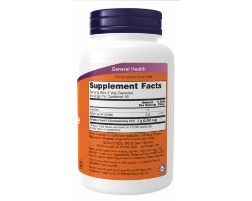 Veg Glucosamine Now Foods 1000mg - 90 vcaps Veg Glucosamine Now Foods 1000mg - 90 vcaps