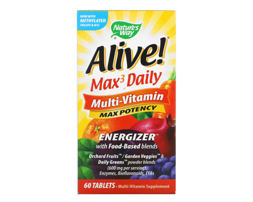 Nature's Way Alive! Max3 (With Iron) - 60 tabs