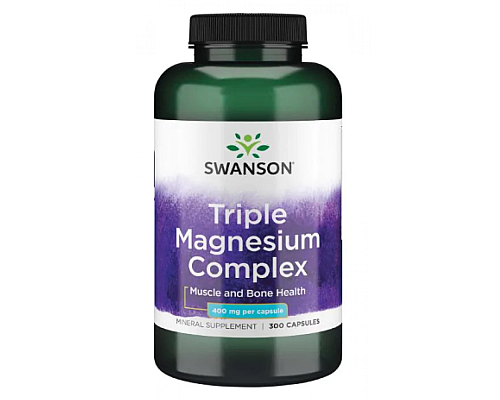 Потрійний магнієвий комплекс Triple Magnesium Complex 400мг - 300 капсул