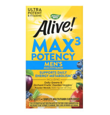 Nature's Way Alive! Max3 Men's - 90 tabs