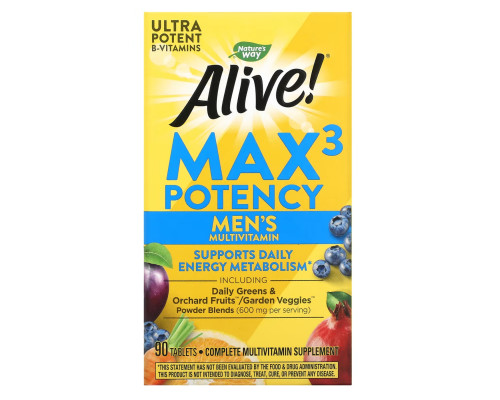 Nature's Way Alive! Max3 Men's - 90 tabs