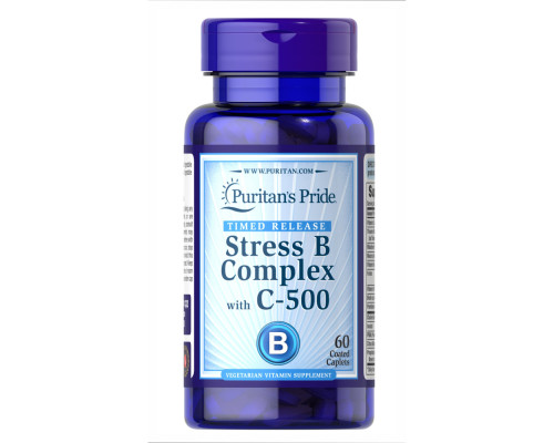 Stress Vitamin B-Complex with Vitamin C-500 Timed Release - 60 caps