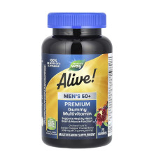 Чоловічі мультивітаміни 50+ (Alive!® Men's 50+ Gummy) - 75 жуйок