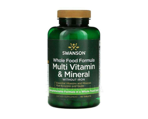 Whole Food Formula Multi Vitamin Mineral - 90tab