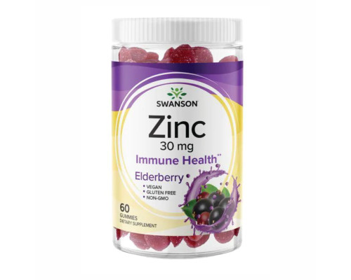 Zinc 30mg - 60 Gummies Elderberry