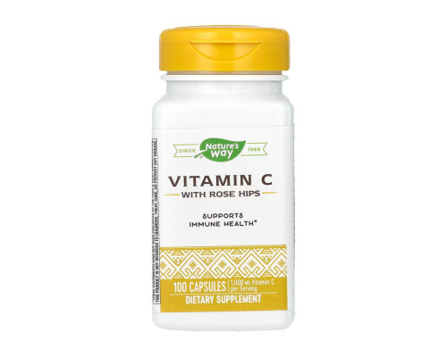 Вітамін С з шипшини (Vitamin C Rose Hips) 100 капсул Вітамін С з шипшини (Vitamin C Rose Hips) 100 капсул