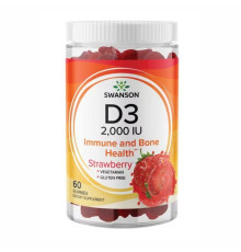 D3 2000IU Strawberry - 60 Gummies