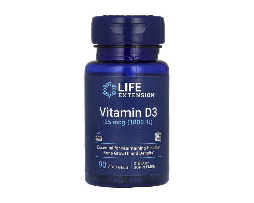 Вітамін D3 / Vitamin D3 25мкг (1000 IU) - 90 капсул