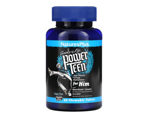 Мультивітамінна добавка для підлітків Power Teen His Chewable - 60 таблеток