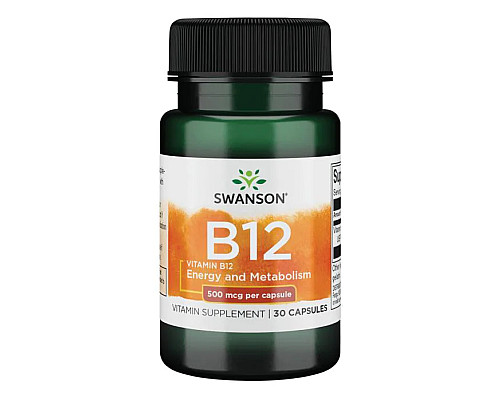 Vitamin B-12 500mcg - 30caps