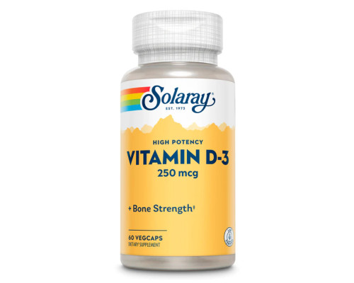 Вітамін D3 (Super Strength Vitamin D-3) 250мкг - 60 капсул