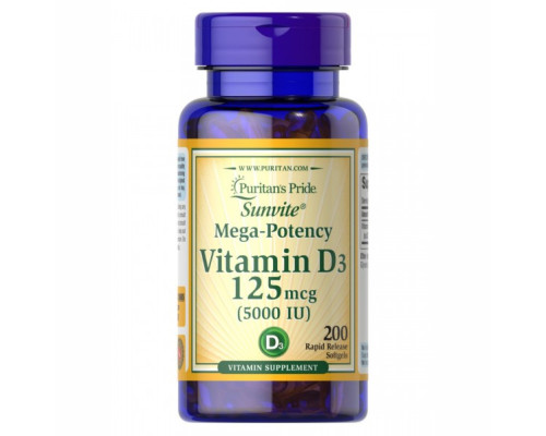 Вітамін Vitamin D3 5000 IU - 200 капсул