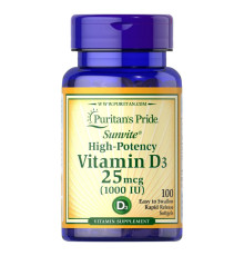 Вітамін Vitamin D3 25мкг 1000IU - 100 капсул