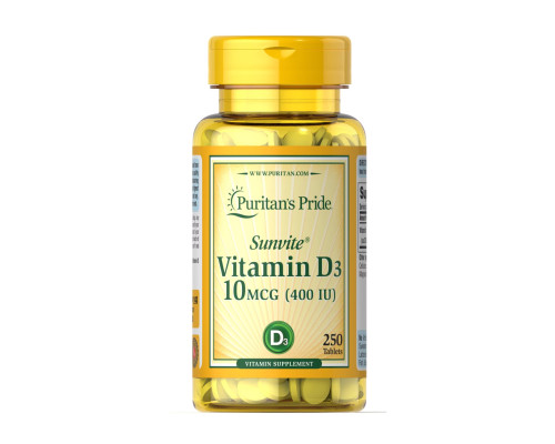 Вітамін Vitamin D3 10мкг (400 IU) - 100 таблеток