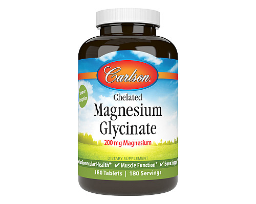 Дієтична добавка Chelated Magnesium Glycinate - 180 таблеток