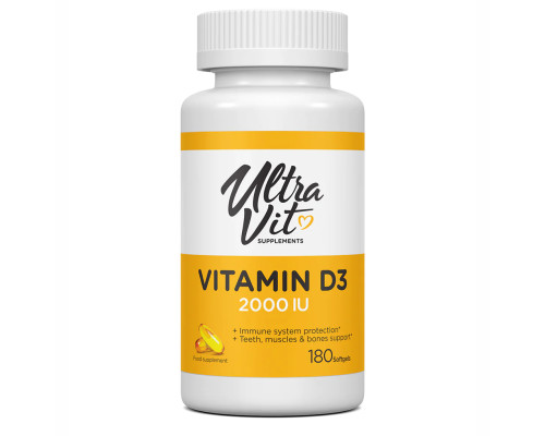 Vitamin D3 2000 IU - 180 softgels