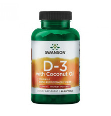 D3 with Coconut oil 5000iu - 60 softgels