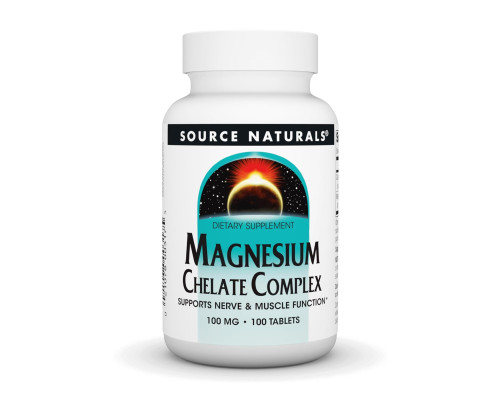 Комплекс хелата магнію Magnesium Chelate Complex 100мг - 100 таблеток Комплекс хелата магнію Magnesium Chelate Complex 100мг - 100 таблеток