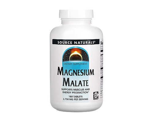 Малат магнію Magnesium Malate 1250мг - 180 таблеток