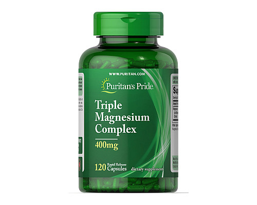 Потрійний магнієвий комплекс (Triple Magnesium Complex) 400мг - 120 капсул