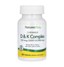 Вітамін D - VIT D & K Complex 125мкг 5000 IU/ 240 скг - 60 таблеток