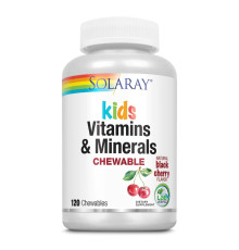 Дитячі вітаміни та мінерали Kids Vitamins & Minerals - 120 жувальних таблеток (Чорна вишня)