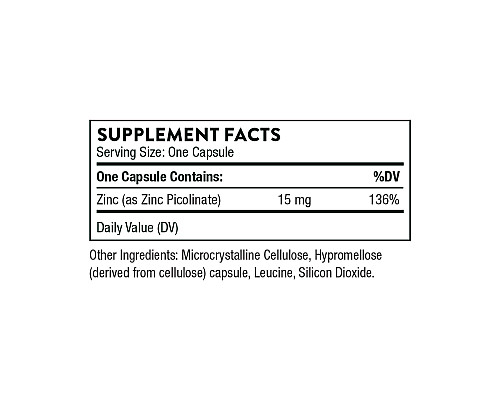 Піколінат цинку (Zinc Picolinate) 15мг - 60 капсул Піколінат цинку (Zinc Picolinate) 15мг - 60 капсул