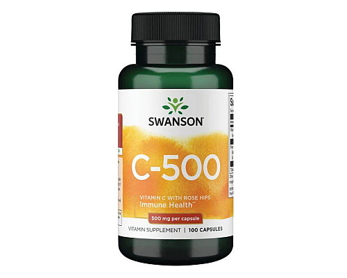 Vitamin C with Rose Hips 500 mg - 100 caps Vitamin C with Rose Hips 500 mg - 100 caps