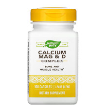 Calcium-Magnesium-Vitamin D Nature's Way - 100 caps