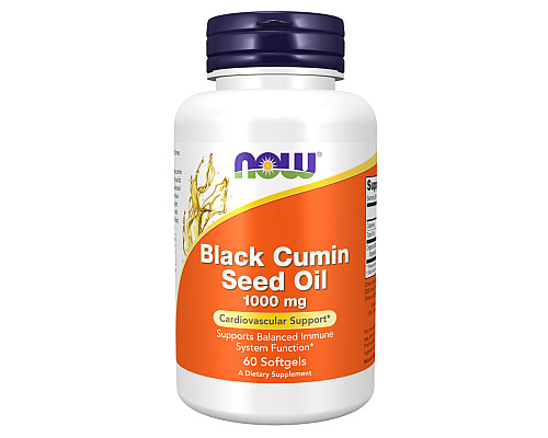 Black Cumin Seed Oil Now Foods - 1,000mg - 60 sgels