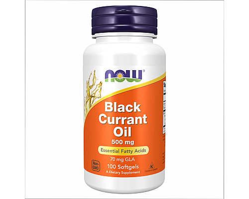 Black Currant Oil 500mg Now Foods - 100 sgels