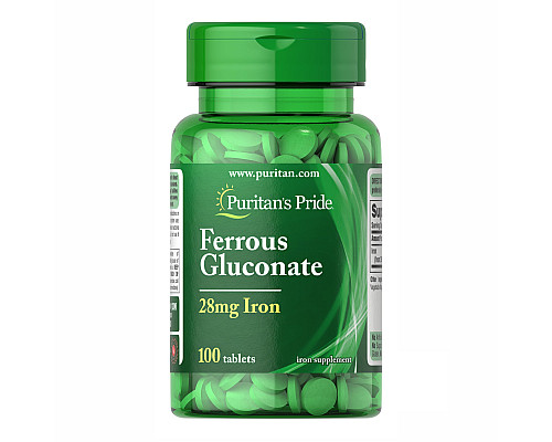 Ferrous Gluconate (28 mg Iron ) - 100 Tablets