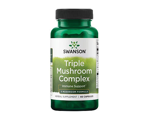 Потрійний грибний комплекс Triple Mushroom Complex 3 Mushroom Formula - 60 капсул