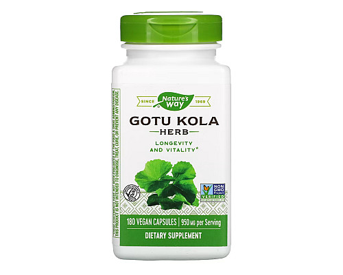 Рослина готу кола (Gotu Kola Herb) - 180 капсул