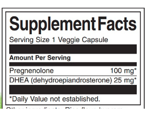DHEA Pregnenolone Complex - 60veg caps