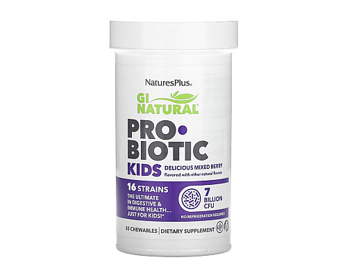 Пробіотики для дітей - Gi Natural Probiotic Kids 30 жувальних таблеток