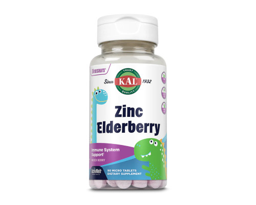 Цинк для детей - Zinc Elderberry 5мг (90 таблеток) Ягода