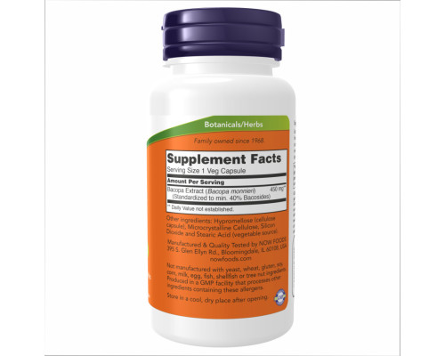 Bacopa Extract Now Foods 450 mg - 90 vcaps Bacopa Extract Now Foods 450 mg - 90 vcaps
