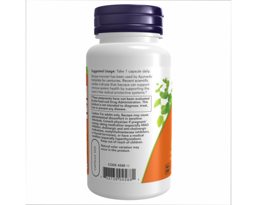Bacopa Extract Now Foods 450 mg - 90 vcaps Bacopa Extract Now Foods 450 mg - 90 vcaps