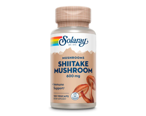 Гриби шиїтаке Shiitake Mushroom 600мг - 100 капсул