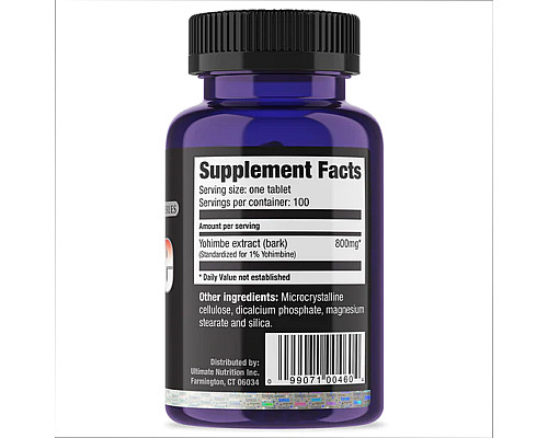 Yohimbe Bark Extract 800mg - 100tabs
