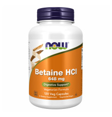 Бетаїн гідрохлорид (Betaine HCI 648мг) - 120 капсул