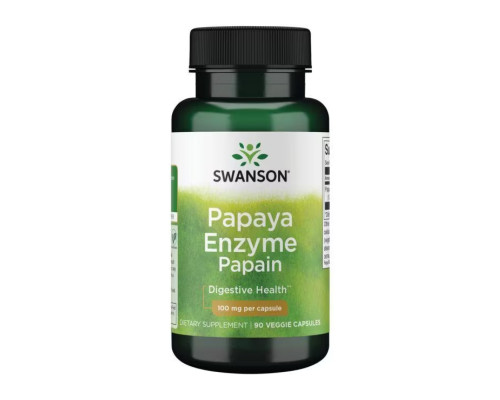 Papaya Enzyme Papain 100 mg - 90veg caps Papaya Enzyme Papain 100 mg - 90veg caps