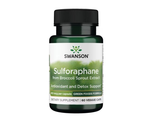 Sulforaphane from Broccoli Sprout Extract 400 mcg - 60veg caps Sulforaphane from Broccoli Sprout Extract 400 mcg - 60veg caps